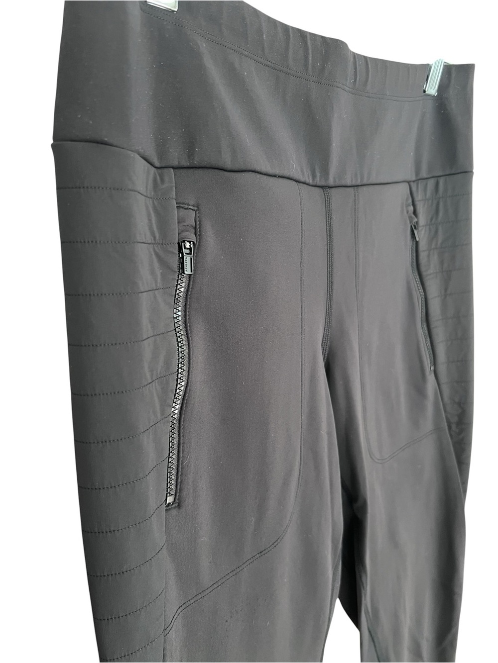 Athleta Peak Hybrid Fleece Tight Legging Black Hiking Size Small - Picture 6 of 10